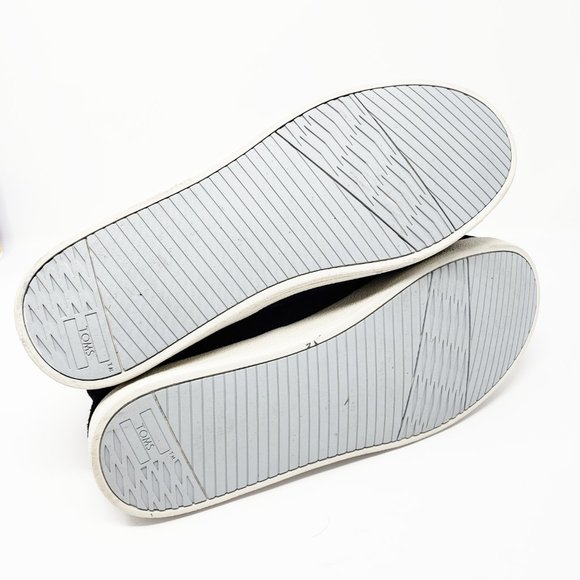 Toms Paseo High Top Black Suede Sneakers Shoes - Picture 6 of 7